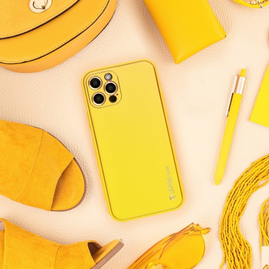 Samsung A12 Forcell Leather Yellow Кейс