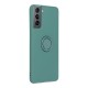 Samsung A12 Forcell Silicone Ring Green Кейс