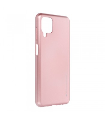 Samsung A12 Mercury i-Jelly Metal Rose Gold Кейс