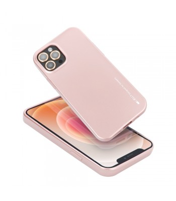 Samsung A12 Mercury i-Jelly Metal Rose Gold Кейс