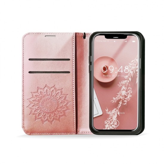 Samsung A13 4G Forcell Mezzo Book Mandala Rose Gold Кейс