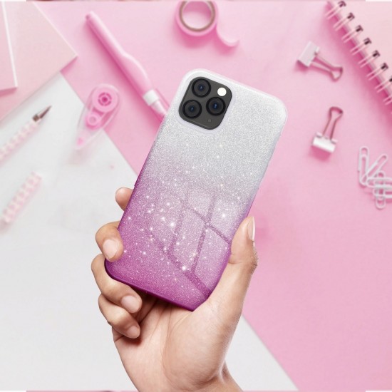 Samsung A20e Forcell Shining Clear/Pink Кейс