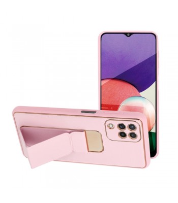 Samsung A22 4G Forcell Leather Kickstand Pink Кейс