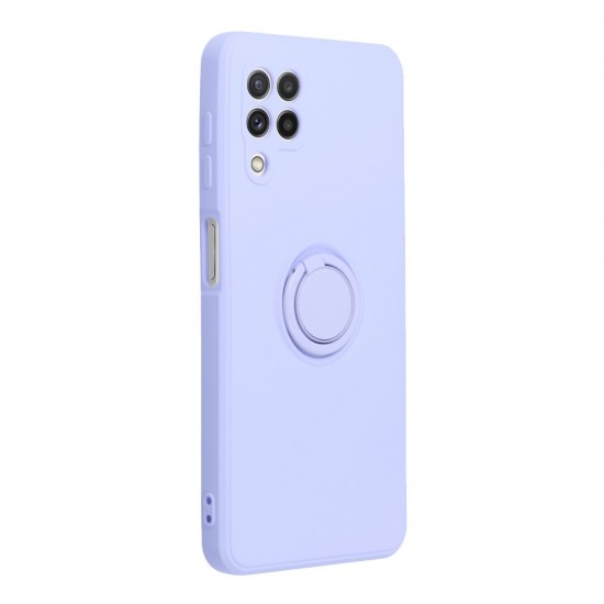 Samsung A22 4G Forcell Silicone Ring Violet Кейс