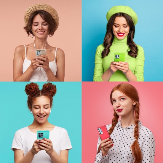 Samsung A22 4G Mercury Pearl Jelly Mint Кейс