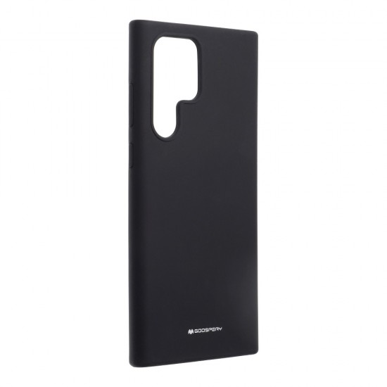 Samsung S22 Ultra Mercury Silicone Silky-Soft Black Кейс