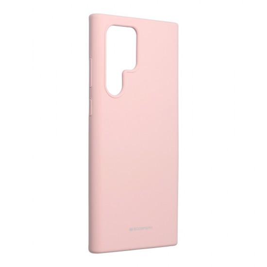 Samsung S22 Ultra Mercury Silicone Silky-Soft Pink Sand Кейс