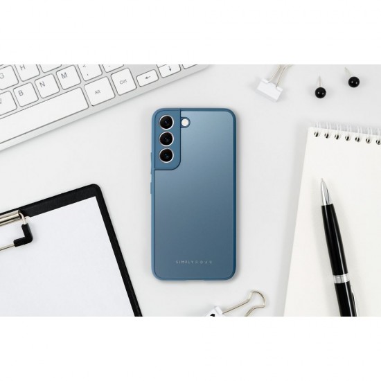 Samsung A12 Roar Matte Glass Blue Кейс