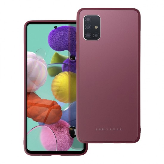 Samsung A51 Roar Matte Glass Bordo Кейс