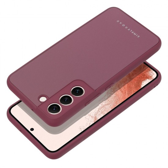 Samsung S22 Plus Roar Matte Glass Bordo Кейс