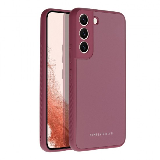 Samsung S22 Plus Roar Matte Glass Bordo Кейс