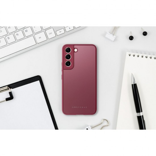 Samsung S22 Plus Roar Matte Glass Bordo Кейс