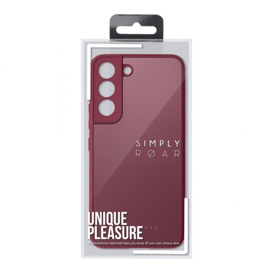Samsung S22 Plus Roar Matte Glass Bordo Кейс