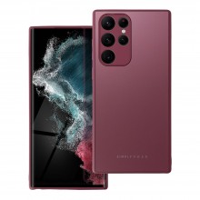 Samsung S22 Ultra Roar Matte Glass Bordo Кейс