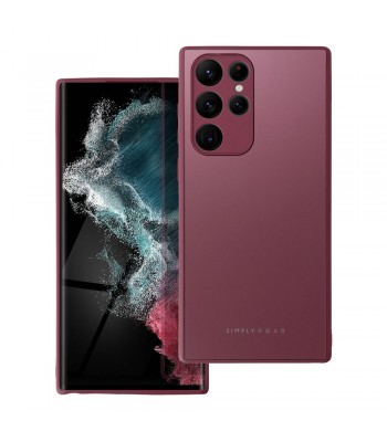 Samsung S22 Ultra Roar Matte Glass Bordo Кейс