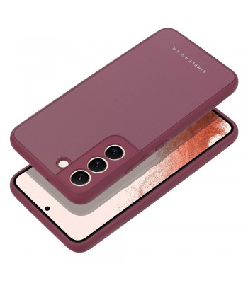 Samsung S22 Ultra Roar Matte Glass Bordo Кейс
