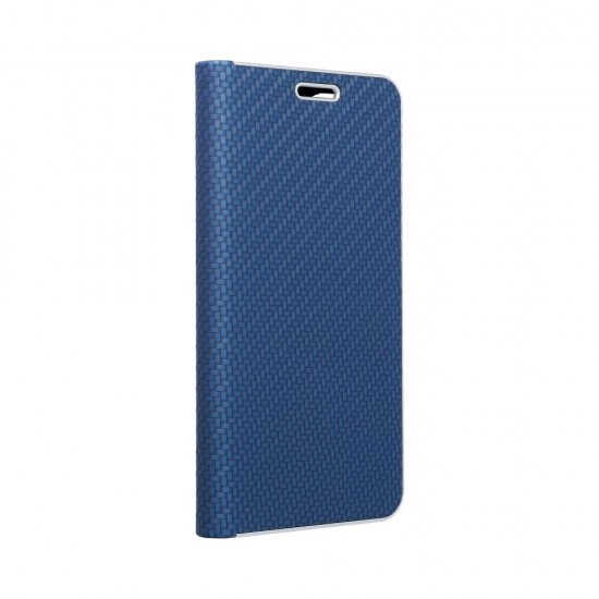 Samsung A02s Forcell Luna Book Carbon Blue Кейс