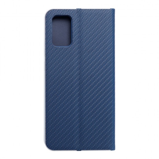 Samsung A02s Forcell Luna Book Carbon Blue Кейс