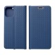 Samsung A02s Forcell Luna Book Carbon Blue Кейс