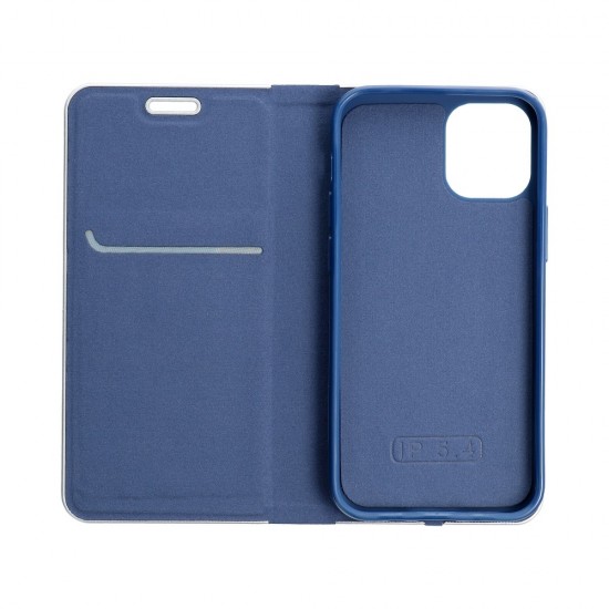 Samsung A02s Forcell Luna Book Carbon Blue Кейс
