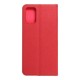 Samsung A02s Forcell Luna Book Carbon Red Кейс