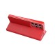 Samsung A02s Forcell Luna Book Carbon Red Кейс