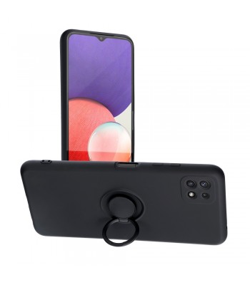 Samsung A02s Forcell Silicone Ring Black Кейс