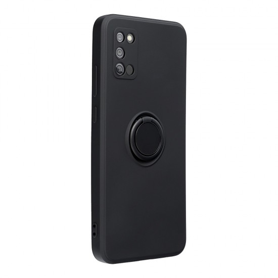 Samsung A02s Forcell Silicone Ring Black Кейс
