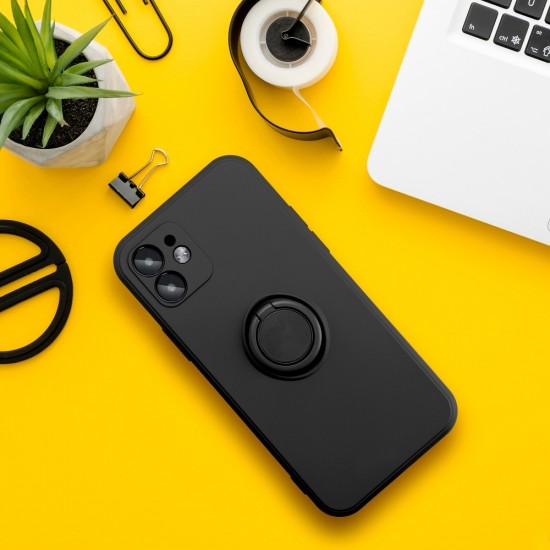 Samsung A02s Forcell Silicone Ring Black Кейс