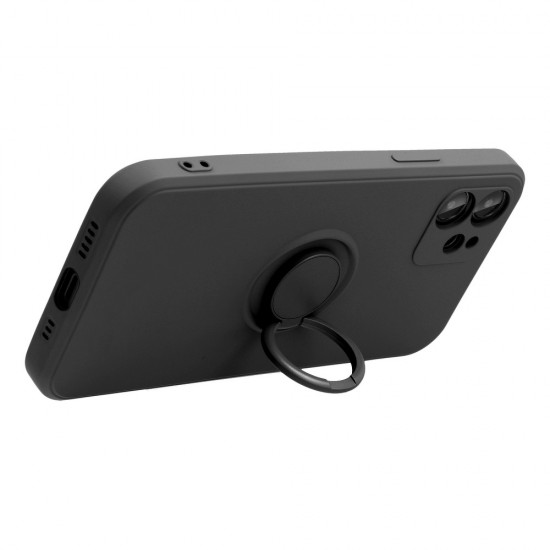 Samsung A02s Forcell Silicone Ring Black Кейс
