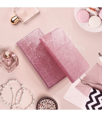 Samsung A02S Forcell Shining Book Rose Gold Кейс