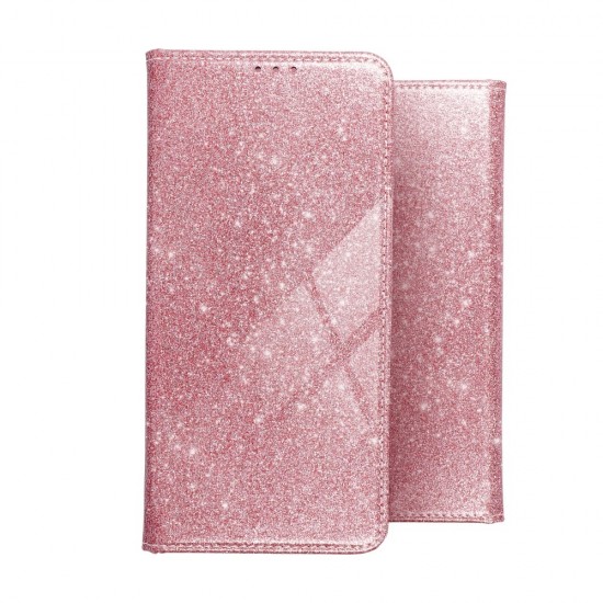 Samsung A02S Forcell Shining  Book Rose Gold Кейс