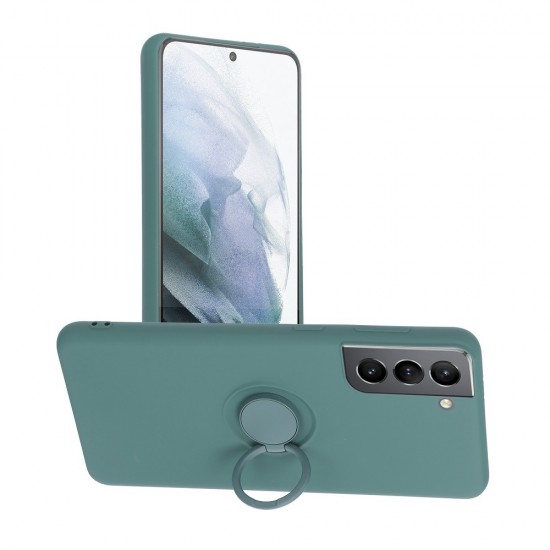 Samsung A02s Forcell Silicone Ring Green Кейс