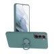 Samsung A02s Forcell Silicone Ring Green Кейс