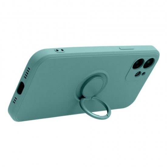 Samsung A02s Forcell Silicone Ring Green Кейс