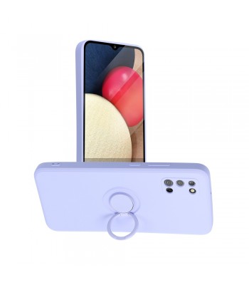 Samsung A02s Forcell Silicone Ring Violet Кейс