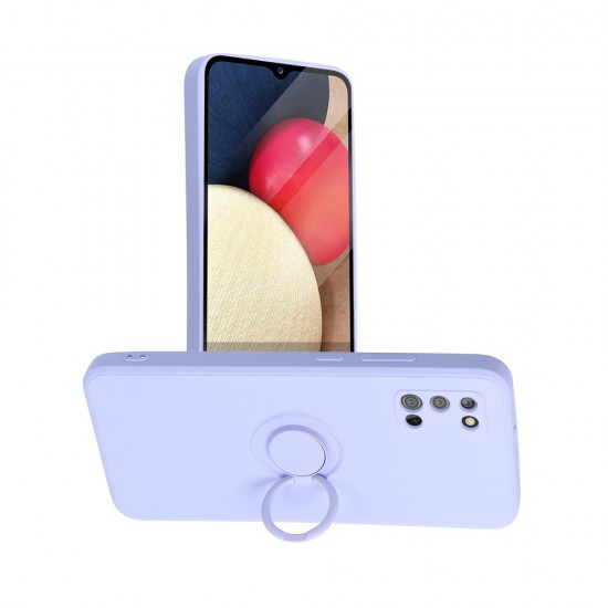 Samsung A02s Forcell Silicone Ring Violet Кейс