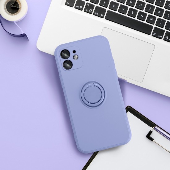 Samsung A02s Forcell Silicone Ring Violet Кейс