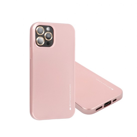 Samsung A02s Mercury i-Jelly Metal Rose Gold Кейс