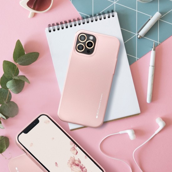 Samsung A02s Mercury i-Jelly Metal Rose Gold Кейс