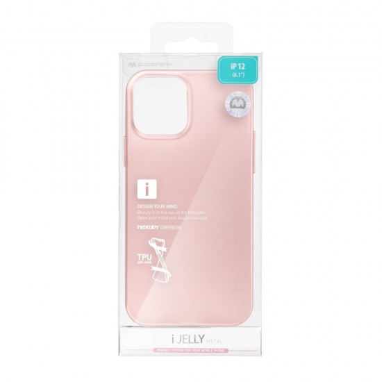 Samsung A02s Mercury i-Jelly Metal Rose Gold Кейс