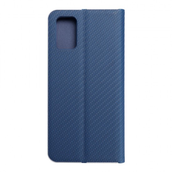 Samsung A03s Forcell Luna Book Carbon Blue Кейс