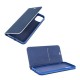 Samsung A03s Forcell Luna Book Carbon Blue Кейс