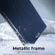 Samsung A03s Forcell Luna Book Carbon Blue Кейс
