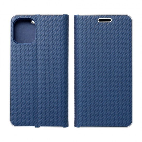 Samsung A03s Forcell Luna Book Carbon Blue Кейс