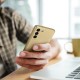 Samsung A12 Metallic Gold Кейс