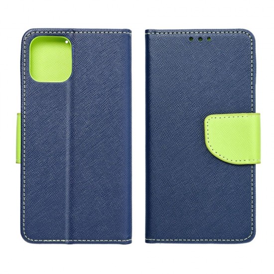 Samsung A21S Fancy Book Navy / Lime Кейс