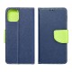 Samsung A21S Fancy Book Navy / Lime Кейс