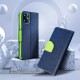Samsung A21S Fancy Book Navy / Lime Кейс
