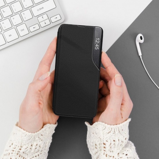 Samsung A21S Smart View Magnet Book Black Кейс